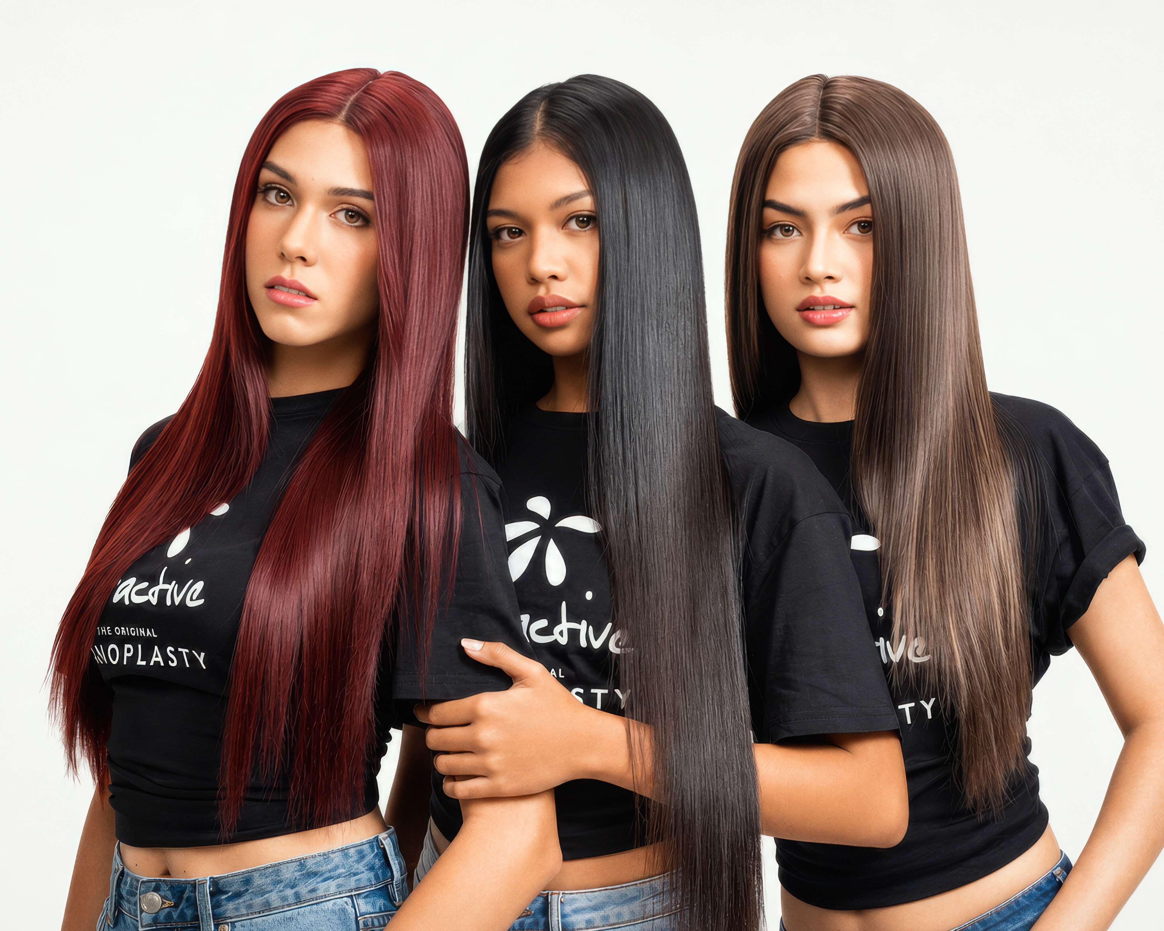 Long, healthy, reconstructed hair